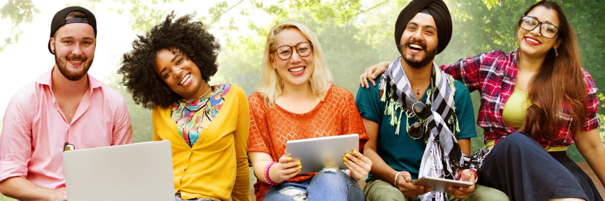 a group of students