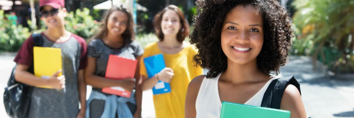 a group of students