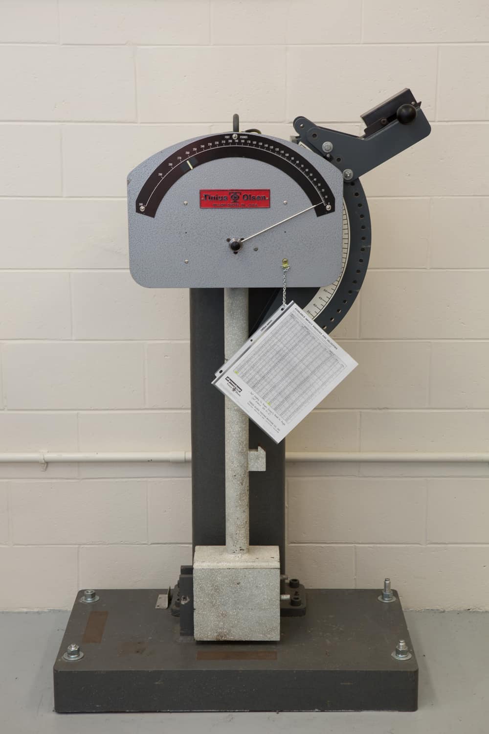 A testing machine in the Civil Engineering Infrastructure Laboratory