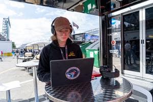 ERAU student works at the 24-hour race