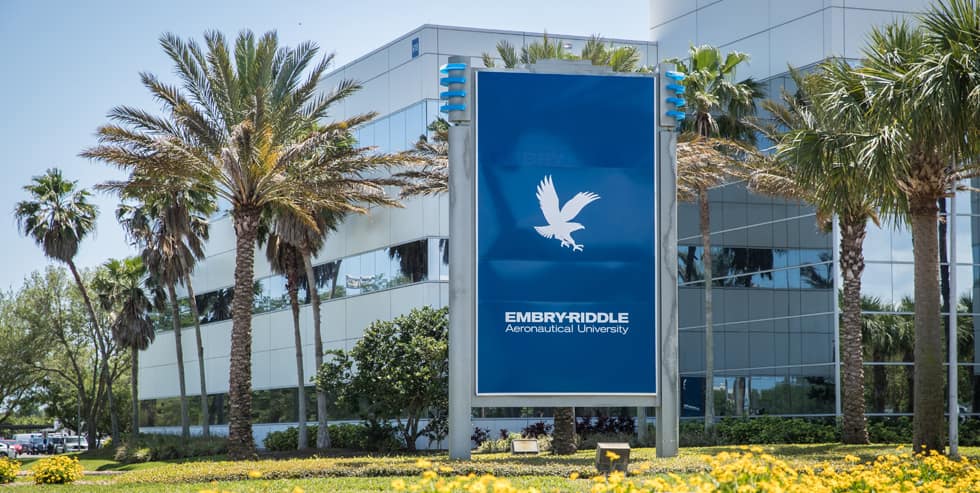 Directions Embry Riddle Aeronautical University Daytona Beach Fl Embry Riddle Main Entrance