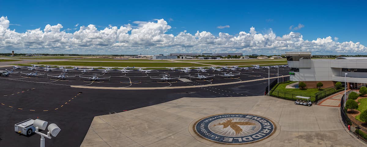 Panoramic of Embry-Riddle Flight Line
