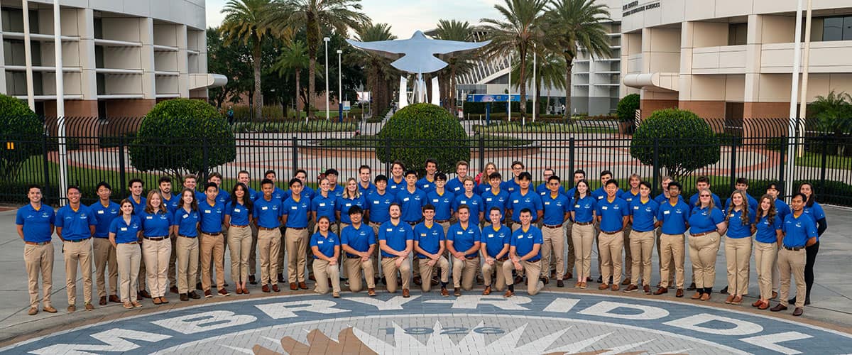 The Eagles Flight Team poses on Daytona Beach campus