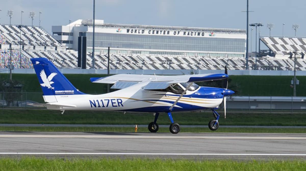 Cessna on runway