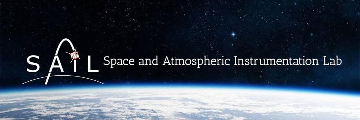 SAIL: Space and Atmospheric Instrumentation Lab text over image of space