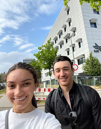 Perla visits Mike in Stuttgart