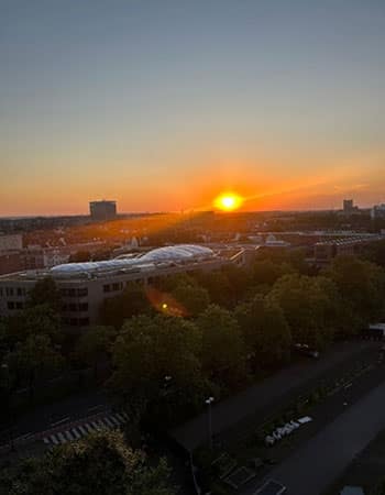 A sunset in Germany