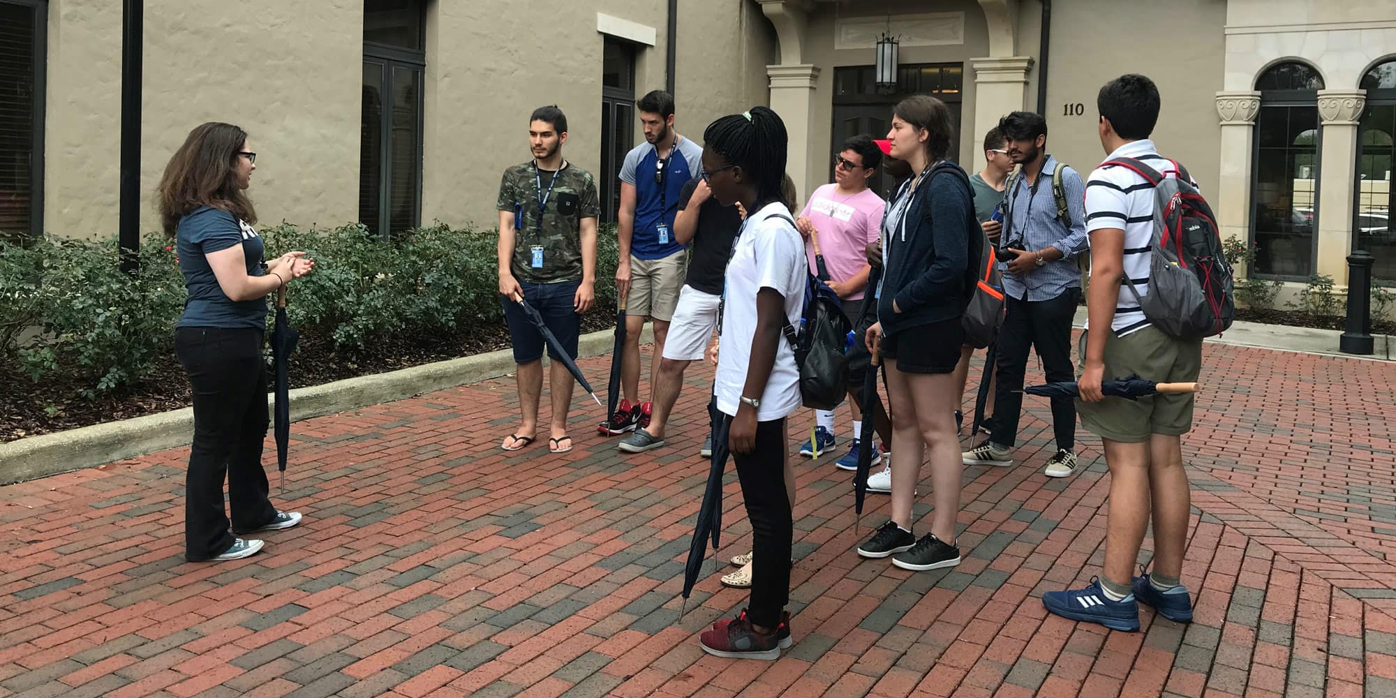students visit rollins college