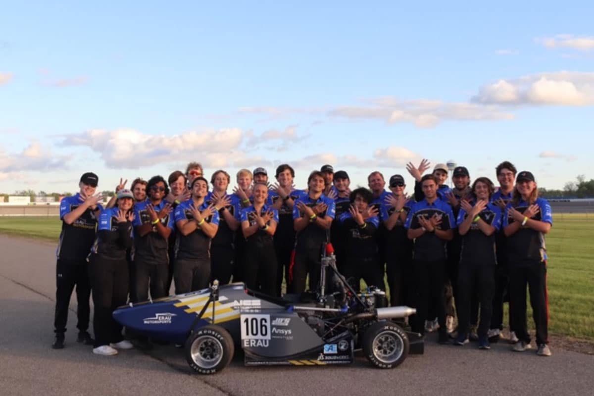The Formula SAE Team in Brooklyn, Michigan in May 2024