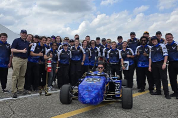 The Formula SAE Team in Brooklyn, Michigan in May 2025