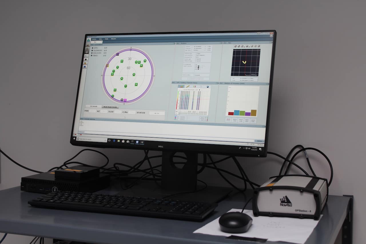 Display of real time GNSS satellite locations