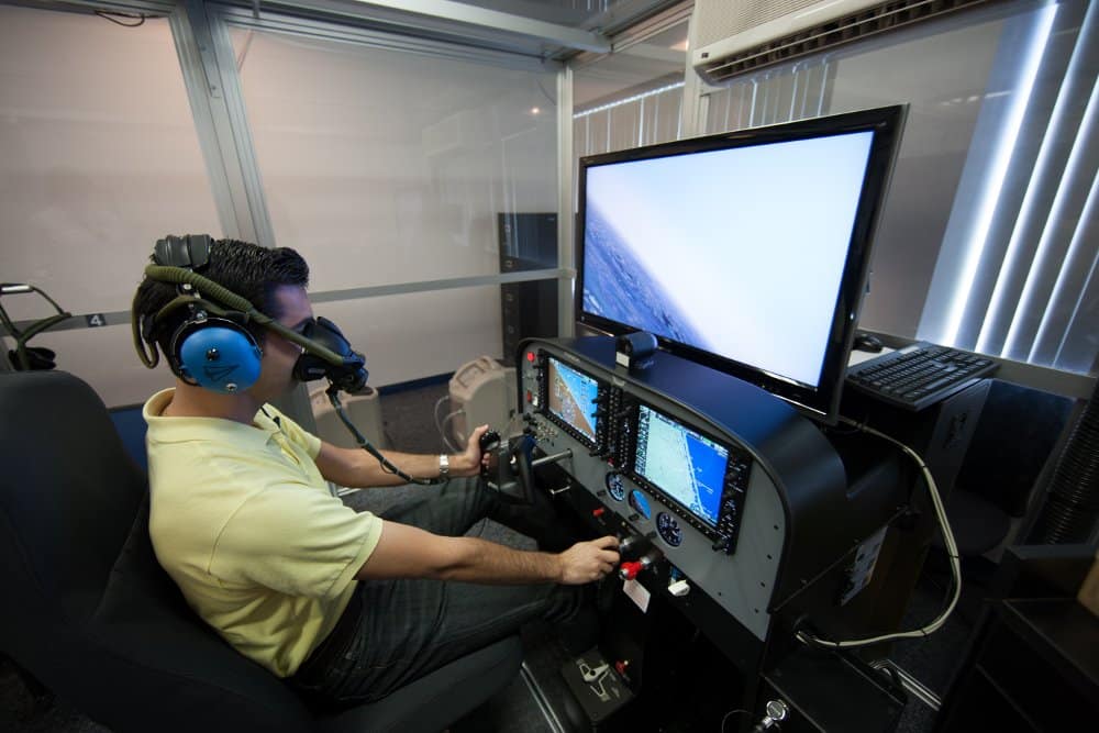 A student prepares for training in the High Altitude Normobaric Lab