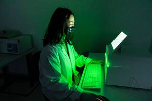 ERAU student Olivia Siu works with professor Dr. Amber Paul in the Omics Lab for Health and Human Performance to perform various nucleotide based omics analysis on various organisms from bacteria to plants and animals, including humans. 