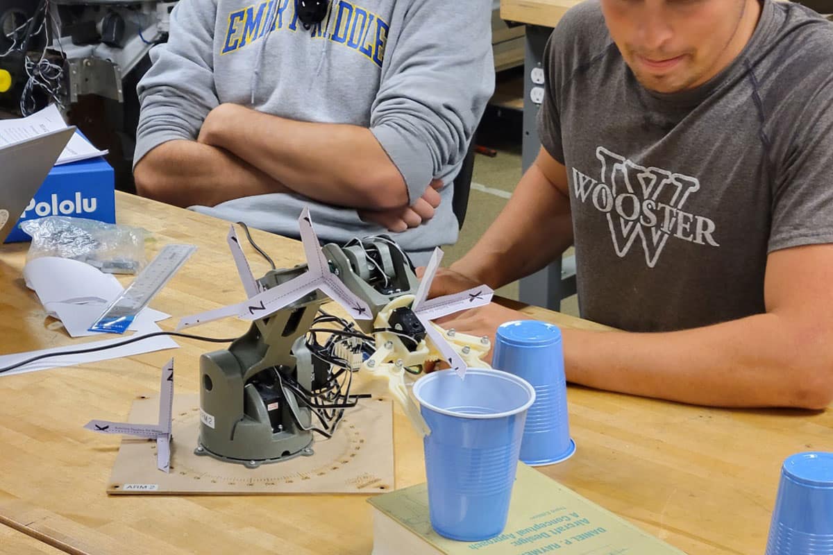 Members perform research in the Robotics and Uncrewed Systems Lab