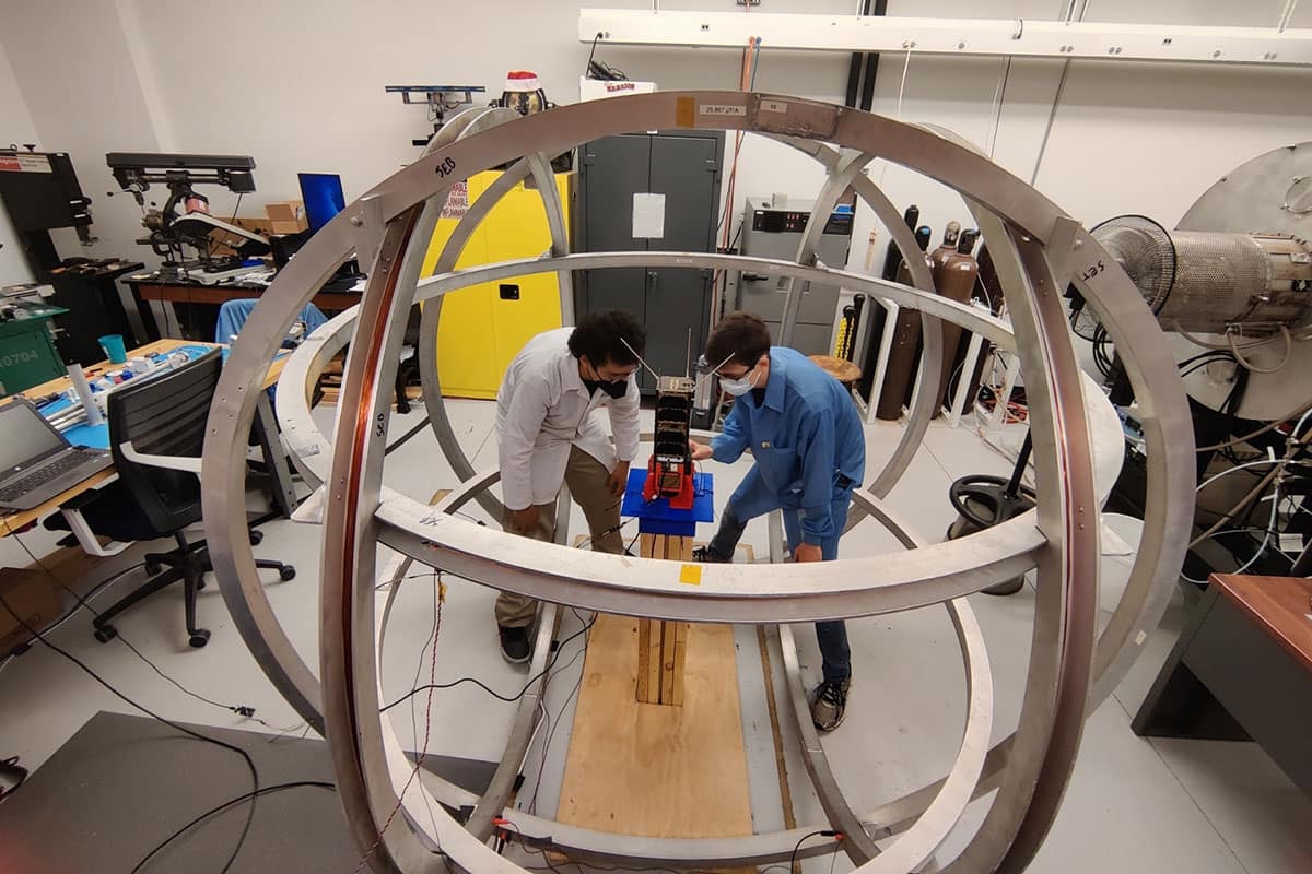 Researchers working on a project in the SAIL lab