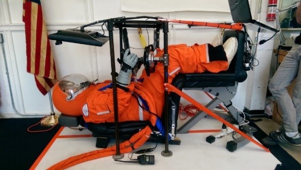 a student in the Spacesuit Research and Development Lab