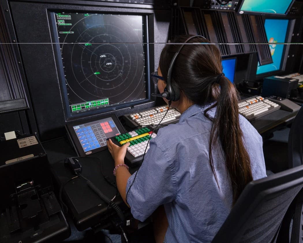 a student at a radar station