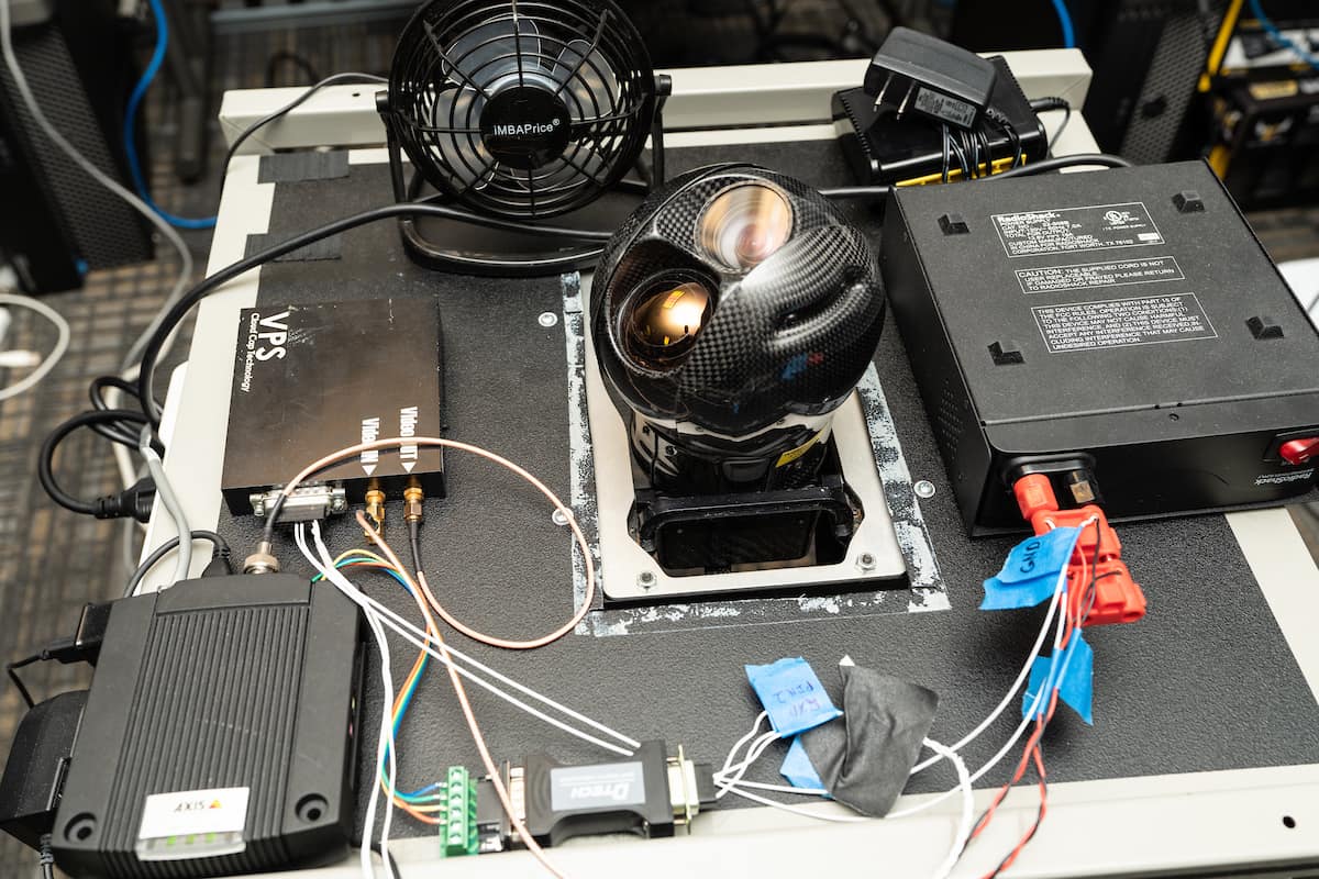 UAS hardware including high-definition camera.