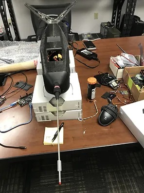 A drone in the Uncrewed Vehicle and Atmospheric Investigation Lab