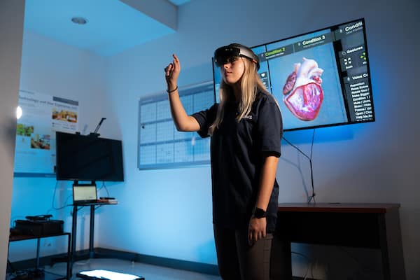 User experience test with virtual reality headset