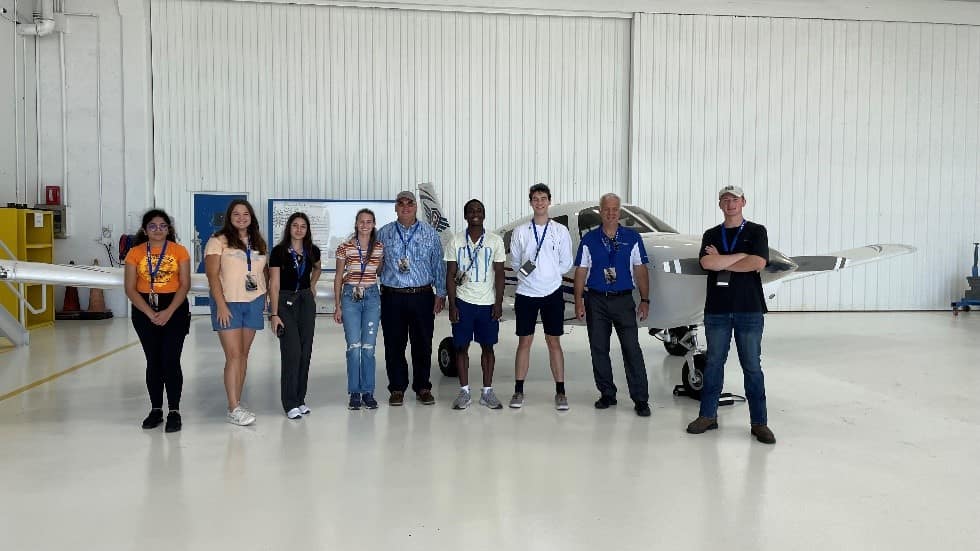 REU team at Piper Aircraft in Vero Beach, FL