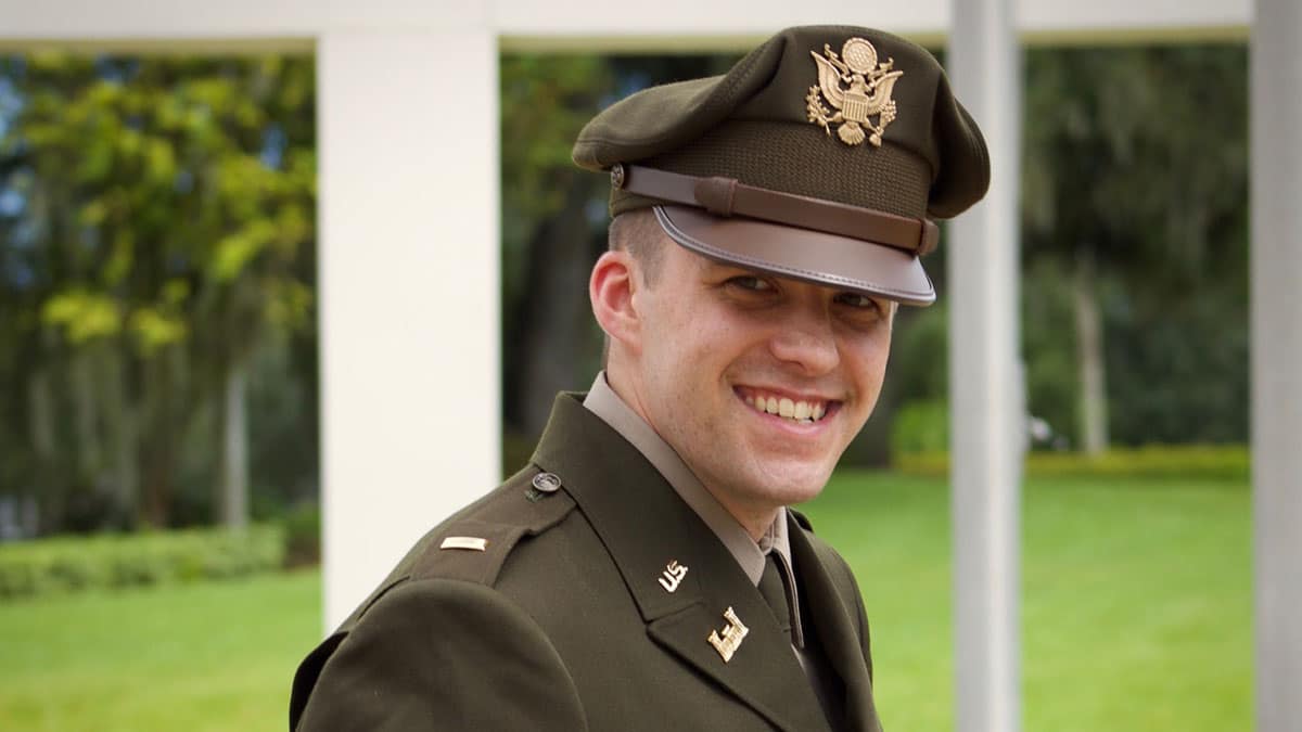 Army Cadet in dress uniform