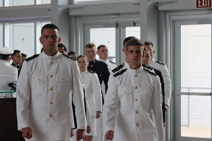 ERAU Navy Reserve Officer Training Corps Marching