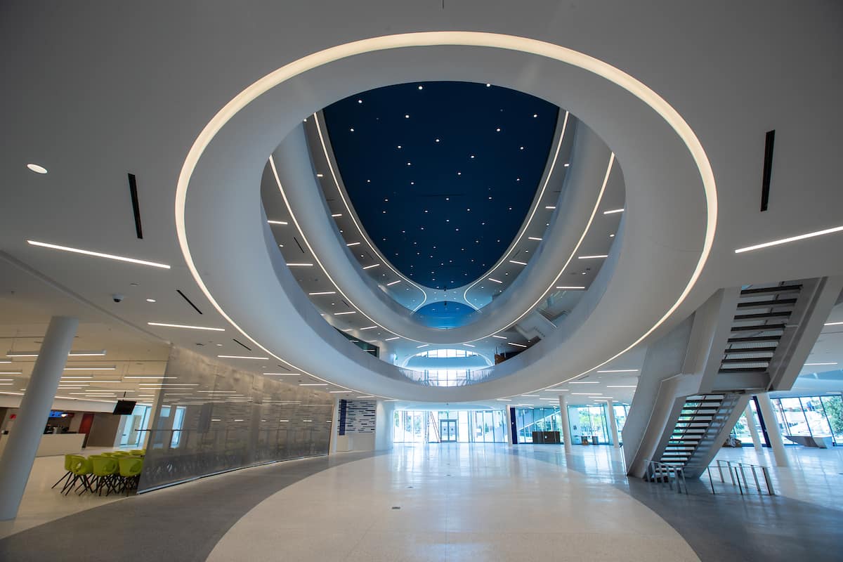 Decorative ceiling at Embry-Riddle's Student Union