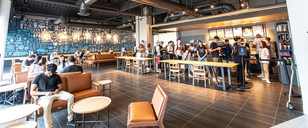 Starbucks at the Student Union.