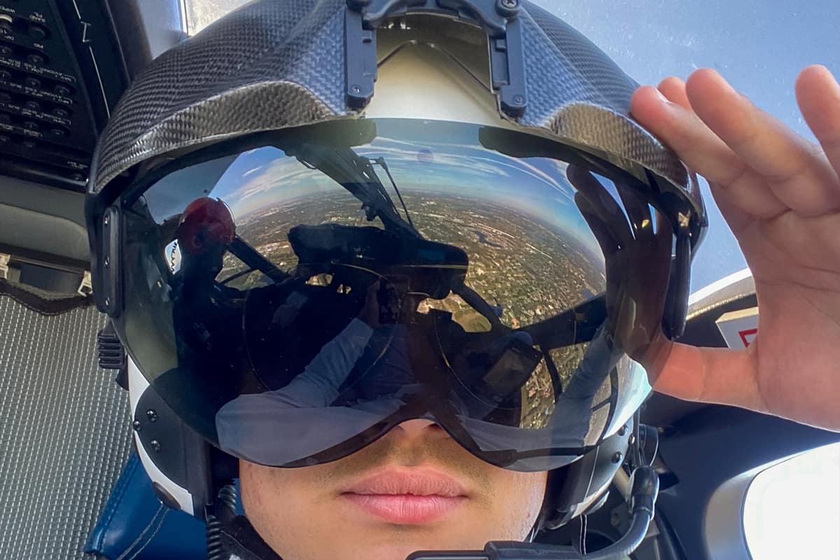 Jonathan Batista, a senior majoring in Aeronautical Science, had the opportunity to fly with a Metro Aviation medical flight crew across Florida for Eagle Job Shadow Day.
