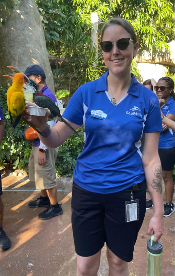 Emily Junkin at Sea World