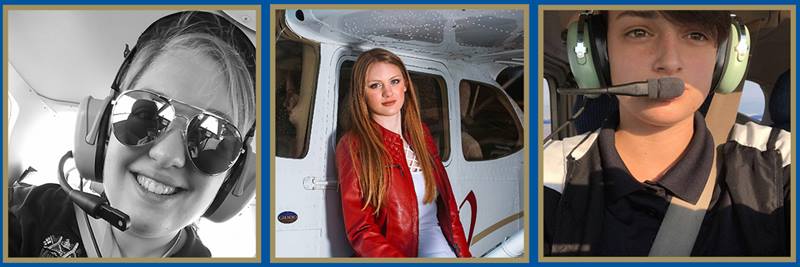 Embry-Riddle students Jennifer Maier, Alexis Cryts and Mikayla Quesenberry have been awarded the first Women in Aviation scholarships from Raytheonhttps://www.raytheon.com/ Company's Intelligence, Information and Services business.