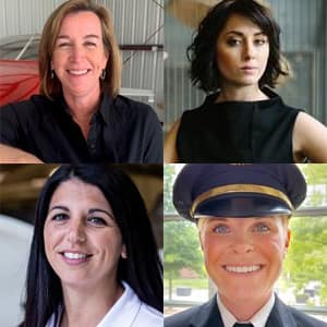 clockwise from top left: Dr. Rebecca Lutte, Kate Fraser, Dana Donati and Crystal Barrois